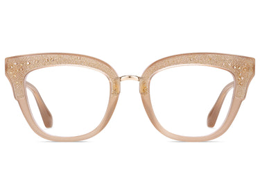 Designer Women Jimmy Choo Eyeglasses: JC237 - Nude- SpecSMART Eye Clinic (Front View)